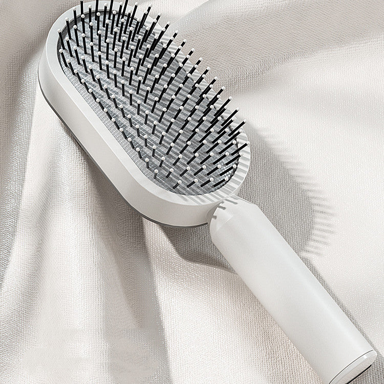 self cleaning hair brush for women one-key cleaning hair loss airbag massage scalp comb anti-static hairbrush