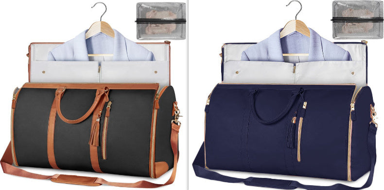 large capacity travel duffle bag women's handbag folding suit bag waterproof clothes totes