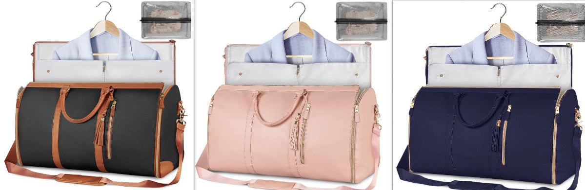 large capacity travel duffle bag women's handbag folding suit bag waterproof clothes totes