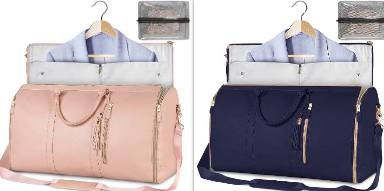 large capacity travel duffle bag women's handbag folding suit bag waterproof clothes totes