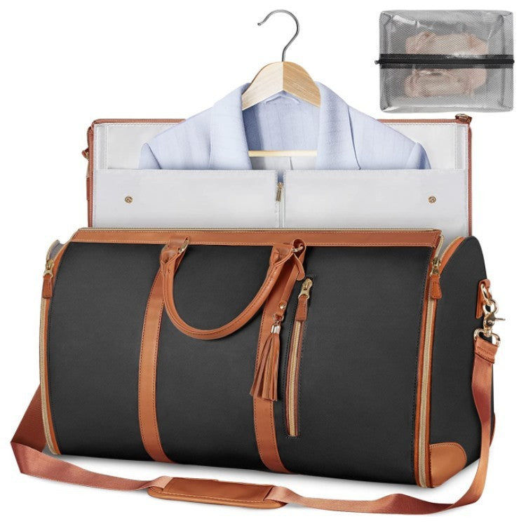 large capacity travel duffle bag women's handbag folding suit bag waterproof clothes totes