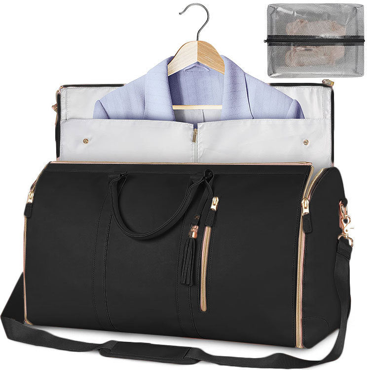 large capacity travel duffle bag women's handbag folding suit bag waterproof clothes totes