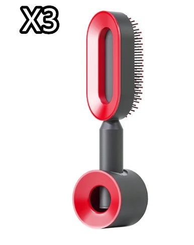 self cleaning hair brush for women one-key cleaning hair loss airbag massage scalp comb anti-static hairbrush