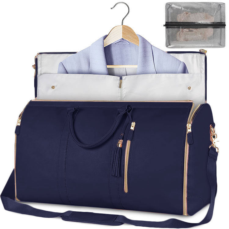 large capacity travel duffle bag women's handbag folding suit bag waterproof clothes totes