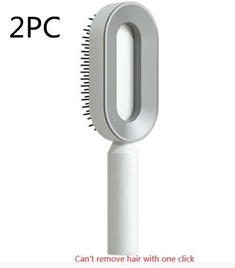 self cleaning hair brush for women one-key cleaning hair loss airbag massage scalp comb anti-static hairbrush