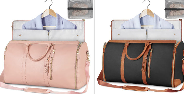 large capacity travel duffle bag women's handbag folding suit bag waterproof clothes totes