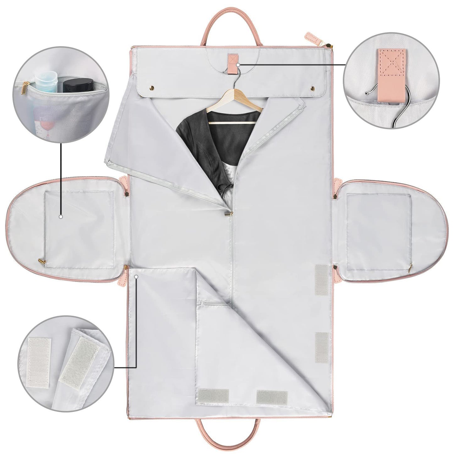 large capacity travel duffle bag women's handbag folding suit bag waterproof clothes totes
